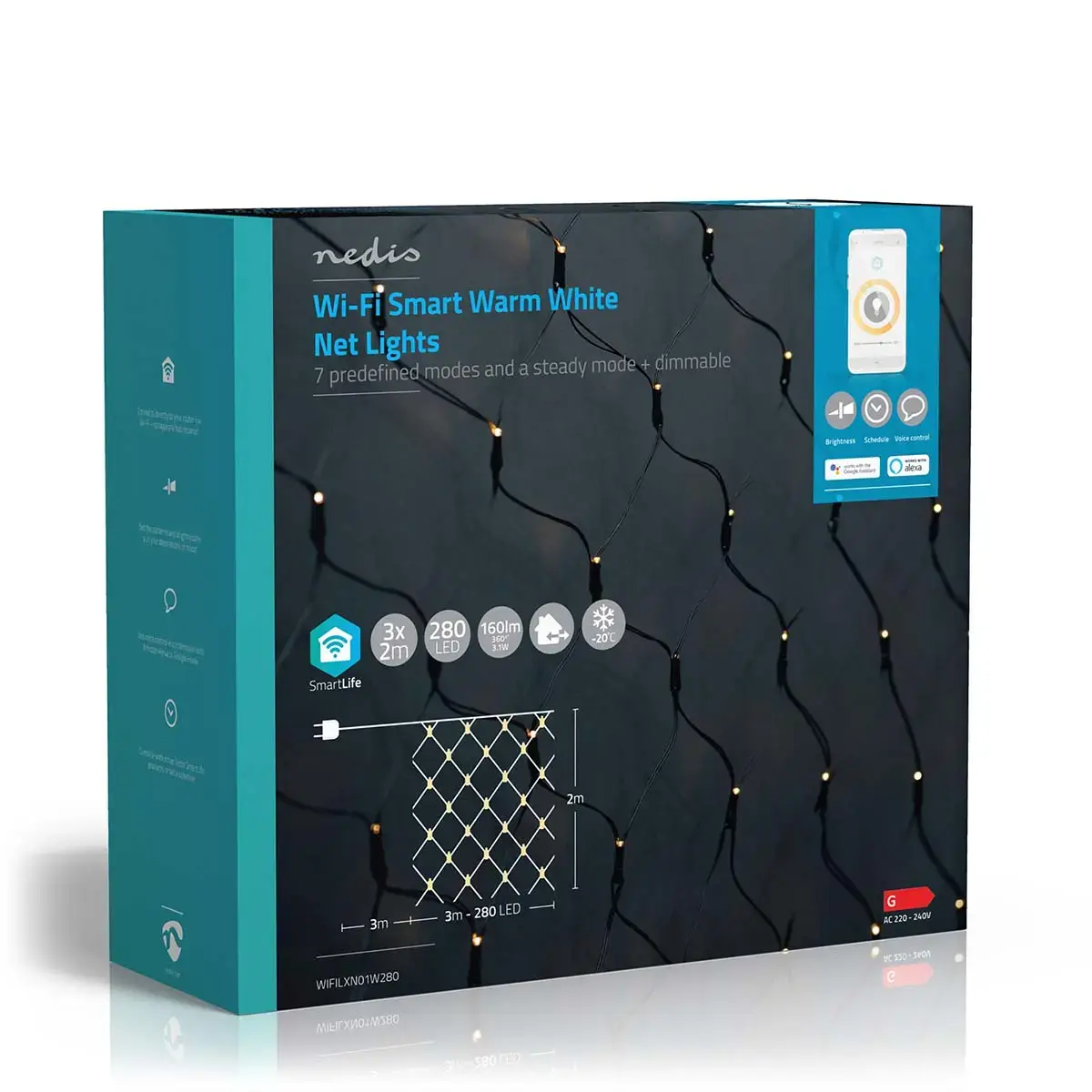 Nedis WIFILXN01W280 LED decoration chain 280 bulbs Photo 3