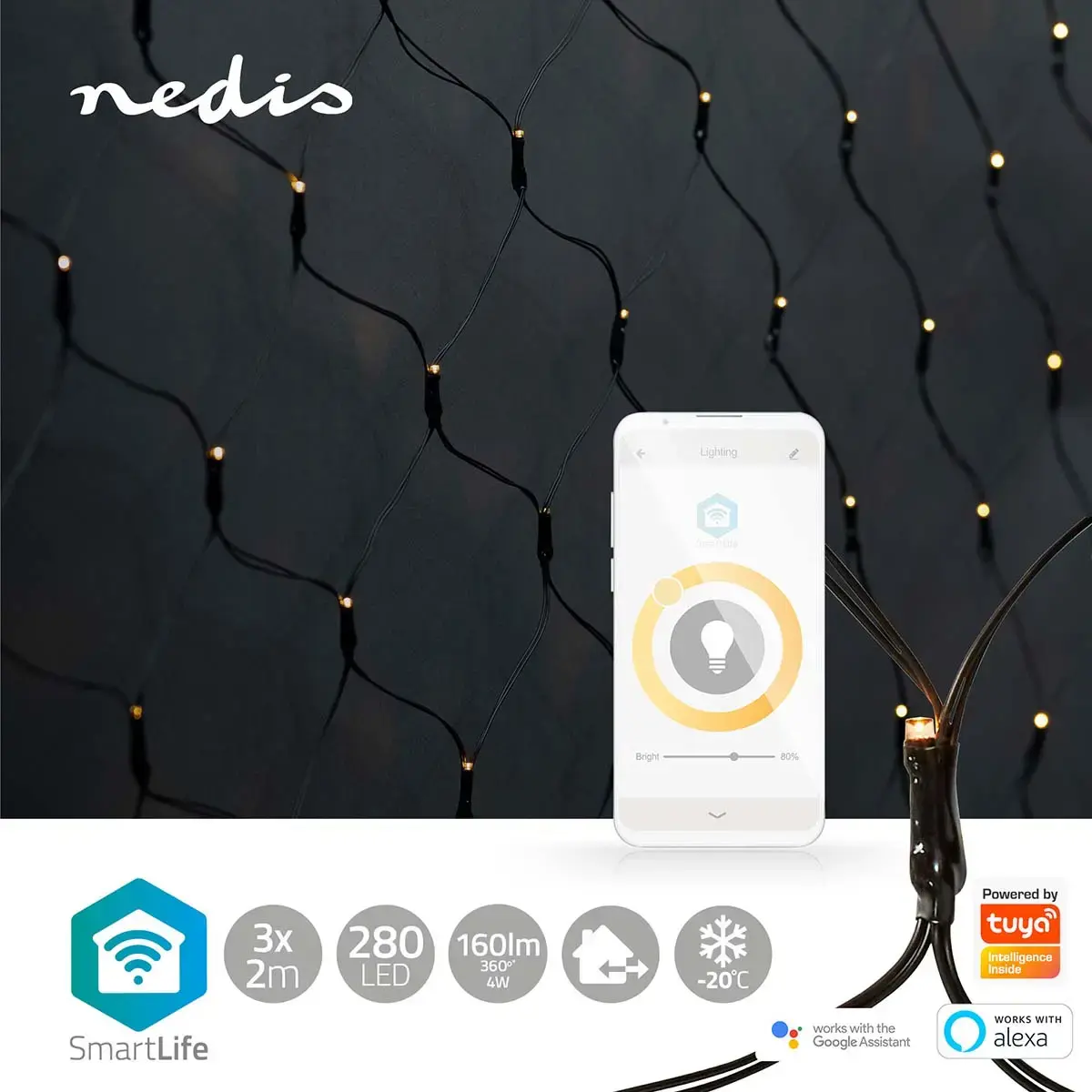 Nedis WIFILXN01W280 LED decoration chain 280 bulbs Photo 10