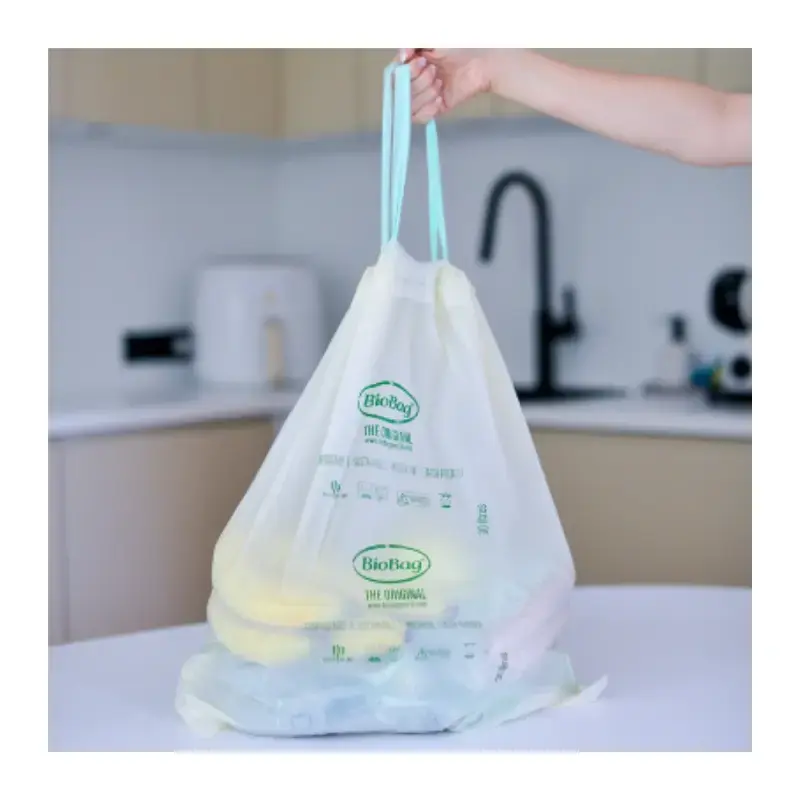 BioBag компостируемые мешки с затяжкой 50 л Photo 2