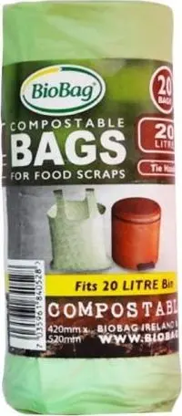 Компостируемые пакеты BioBag 20 л 20 шт./рул Photo 3