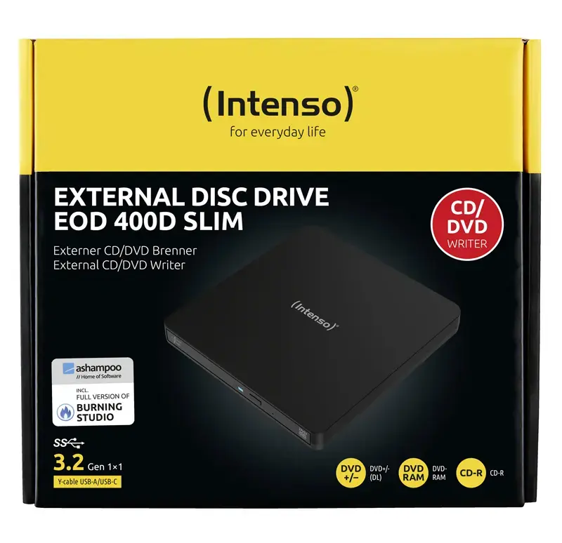Intenso EOD 400D Slim ārējais DVD Super Multi DL disks Photo 3