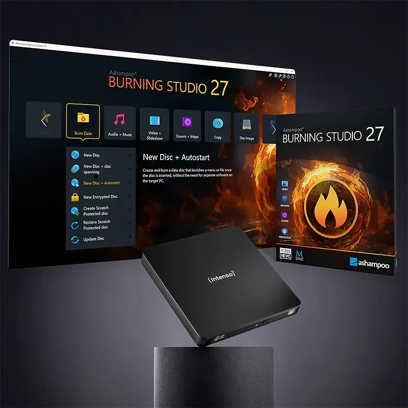 Intenso EOD 400D Slim ārējais DVD Super Multi DL disks Photo 13