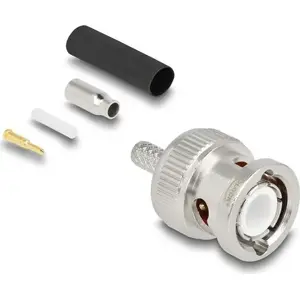 BNC crimp plug DELOCK 90756 for RG-174 / RG-316 coaxial cables with shrink tube