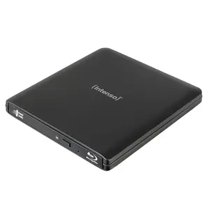 Ārējais plānais Blu‑Ray ROM disks INTENSO EOD 500BD Slim — USB 3.2 Gen 1, BD‑R 6x, DVD+R 8x, CD‑R 24x, melns