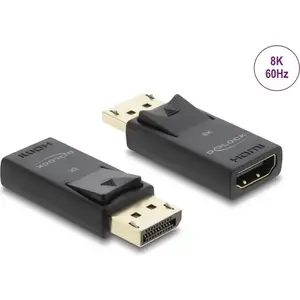 DELOCK Active DisplayPort 1.4 to HDMI Adapter 8K with HDR function, USB-powered