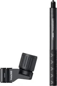 Slēpošanas stienīša stiprinājums Insta360 — priekš kameras, diametrs 2,2 cm, dziļums 43 mm, svars 228 g, melns