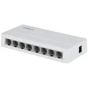 PoE network switch DAHUA DH-SF1008L — Unmanaged 8x 10/100 Fast Ethernet, PoE, Desktop, 5 V