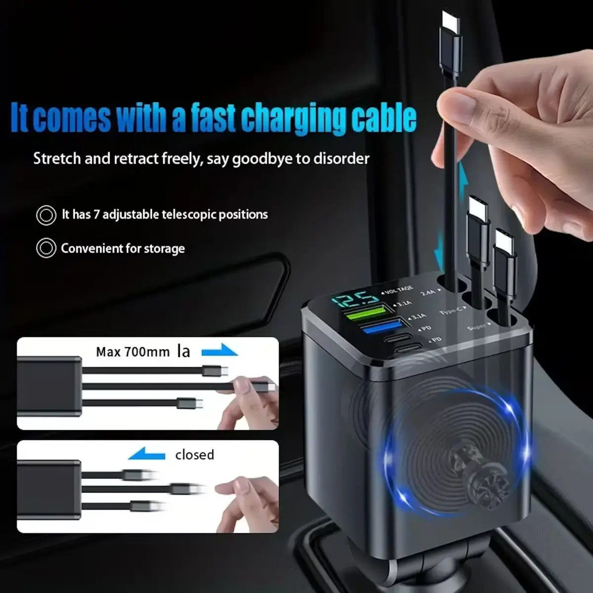 Car charger Riff M14 7in1 Photo 3