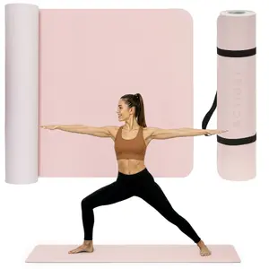 Exercise mat Springos ACT0023, TPE, 183×61×0.6 cm, 890 g, adjustable carrying strap