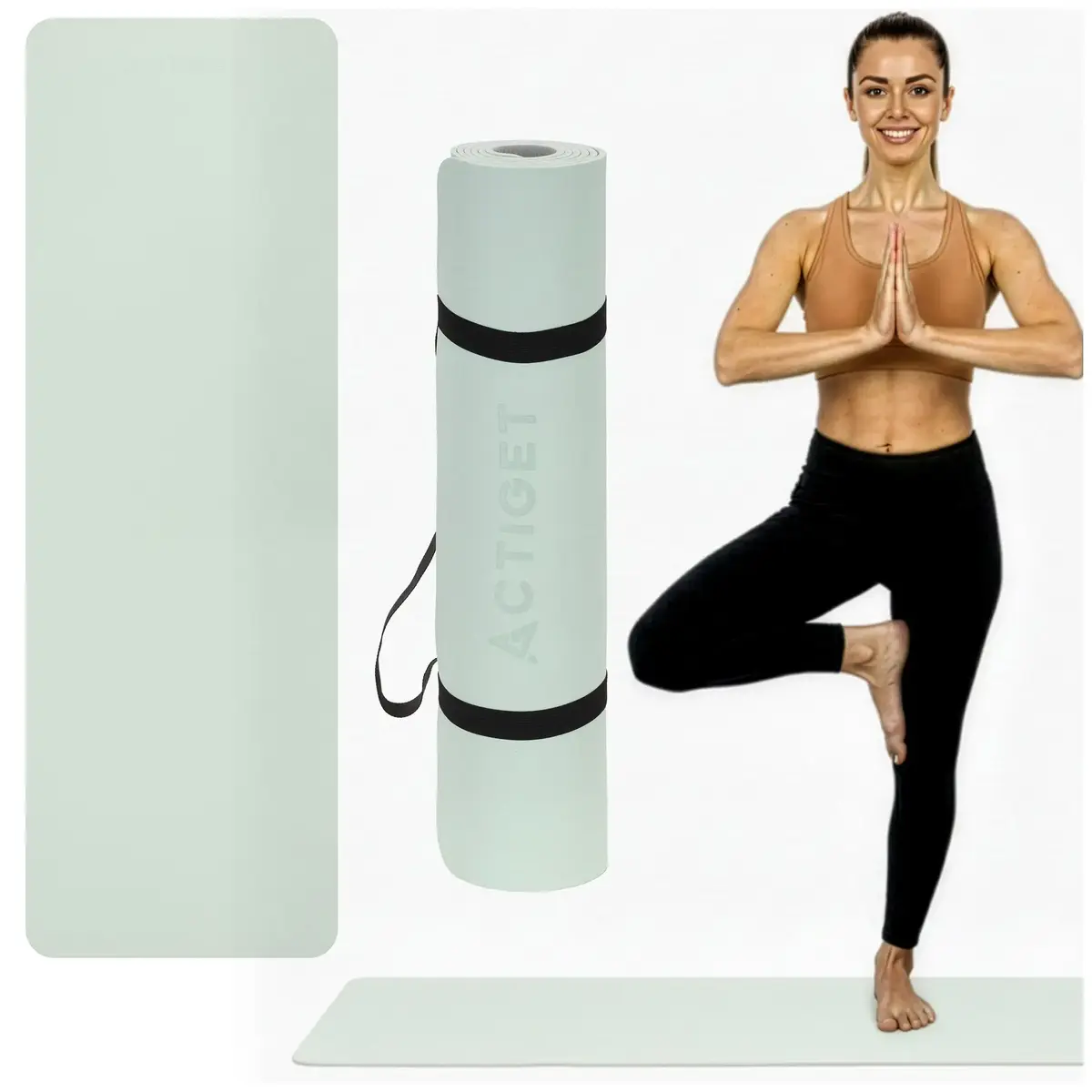 Exercise mat Springos ACT0024 TPE 183×61×0.6 cm Photo 2
