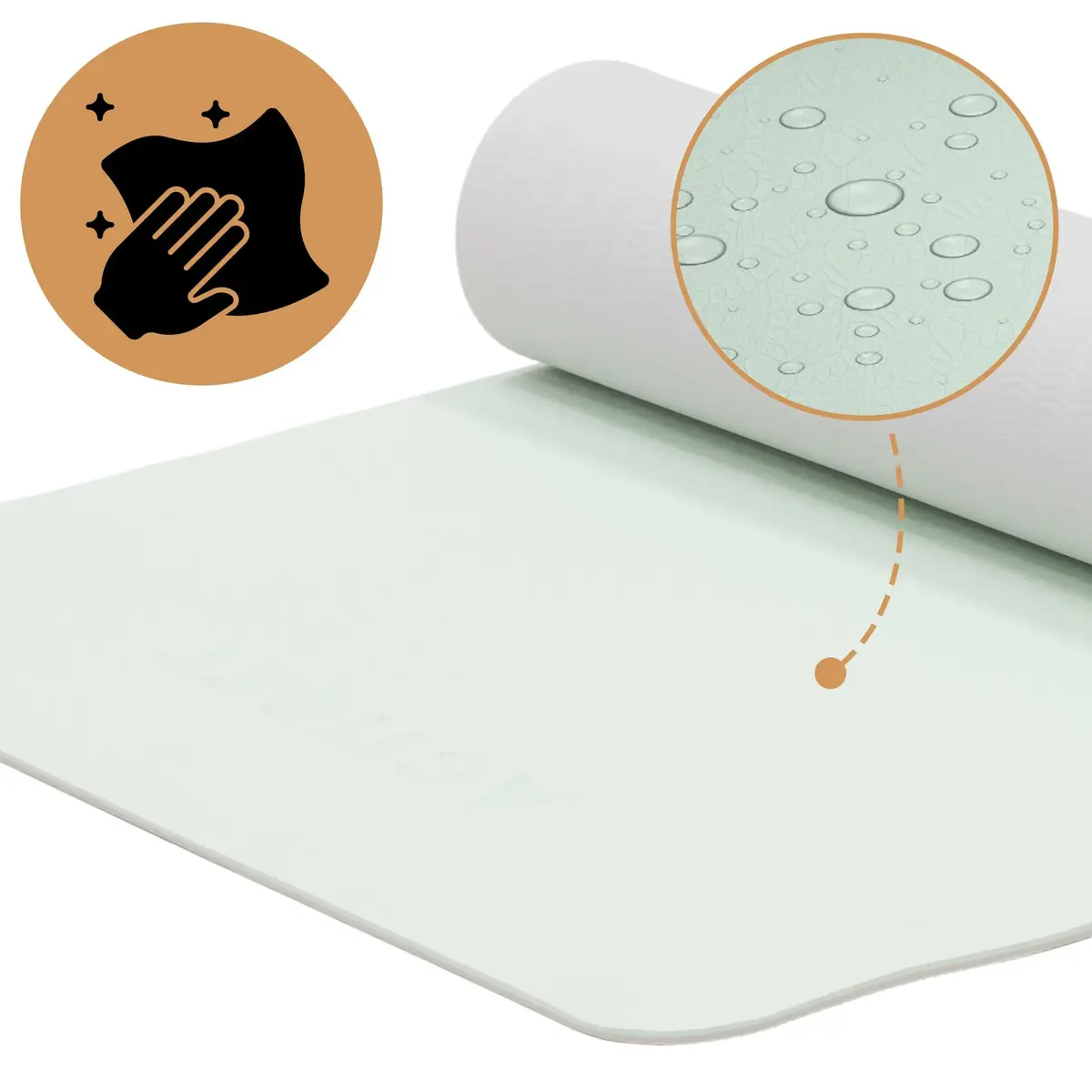 Exercise mat Springos ACT0024 TPE 183×61×0.6 cm Photo 9
