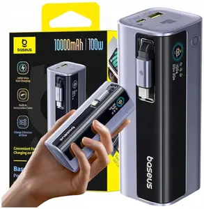 Pārnēsājams ārējais akumulators Baseus EnerGeek GR11 10000 mAh 100W pelēks