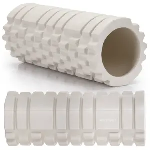 Masāžas rullis Springos ACT0032, EVA putuplasts/PVC, vidēji ciets, garums 33 cm, ārējais Ø 13,5 cm