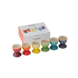 Egg holders set Le Creuset 6 pcs. stoneware assorted colours