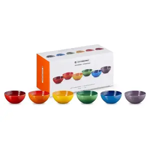 Stoneware bowl set Le Creuset 6 pcs, 330 ml each, assorted colors