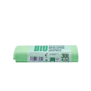 Compostable garbage bags BioBag 30 L (14 pcs/roll) 16 µm, 50×57 cm, green