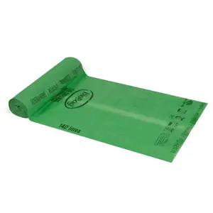 Compostable garbage bags BioBag 120/140L (16 pcs/roll) 17 mkr 87×150 cm green
