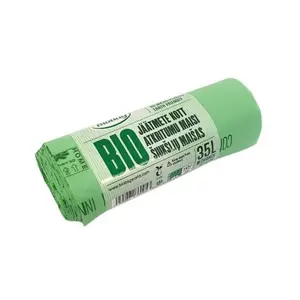 Compostable garbage bags BioBag 35L (20 pcs per roll) 54×53 cm, 20 µm, green