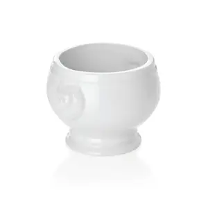WAS porcelain soup bowl LION 1 L, 19.5 cm diameter, white