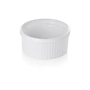 Porcelain ramekins WAS 130 ml, white, diameter 9 cm
