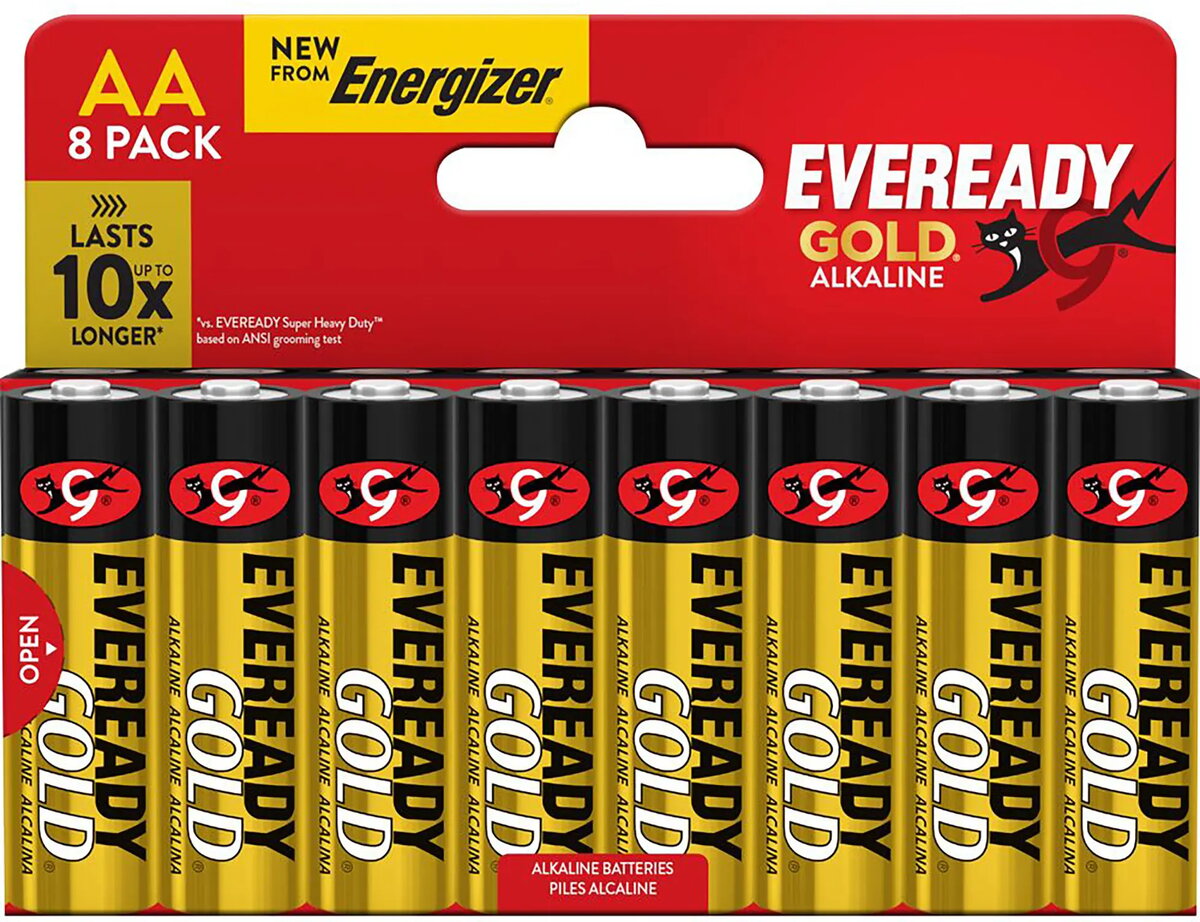 Sārmainā AA baterija Energizer Eveready Gold