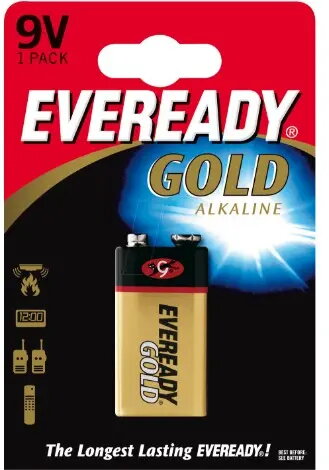 Vienreizlietojama 9V sārmainā baterija Energizer Eveready