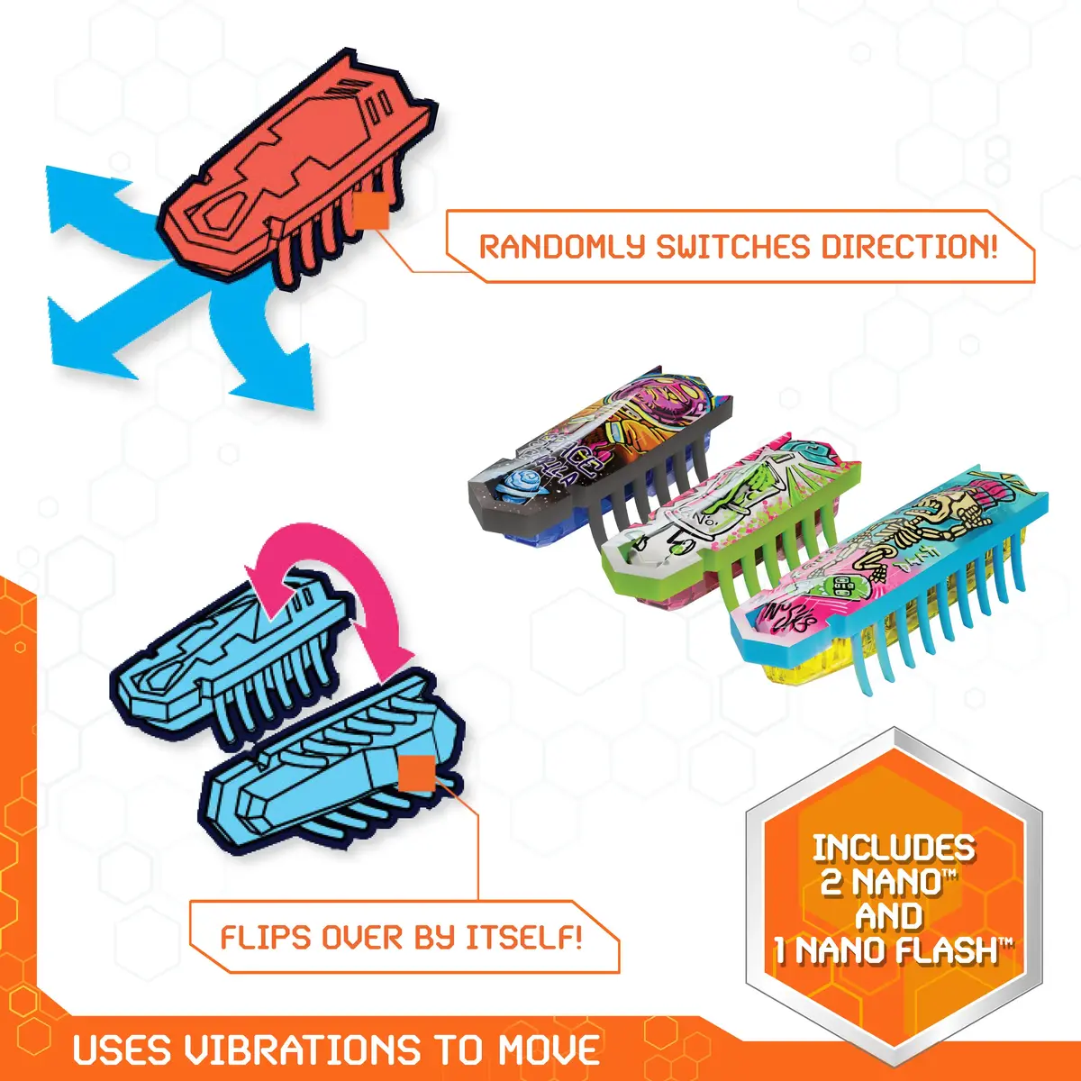 HexBug HEX BOTS Nano Land — игровой набор с 3 наноботами Photo 3