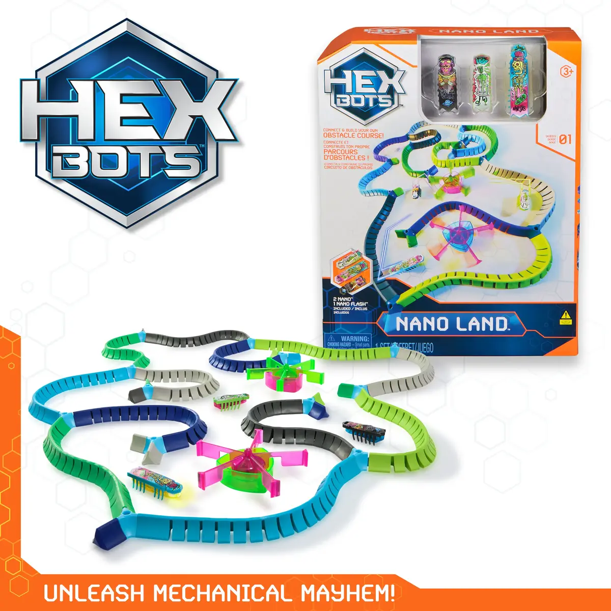 HexBug HEX BOTS Nano Land — игровой набор с 3 наноботами Photo 5