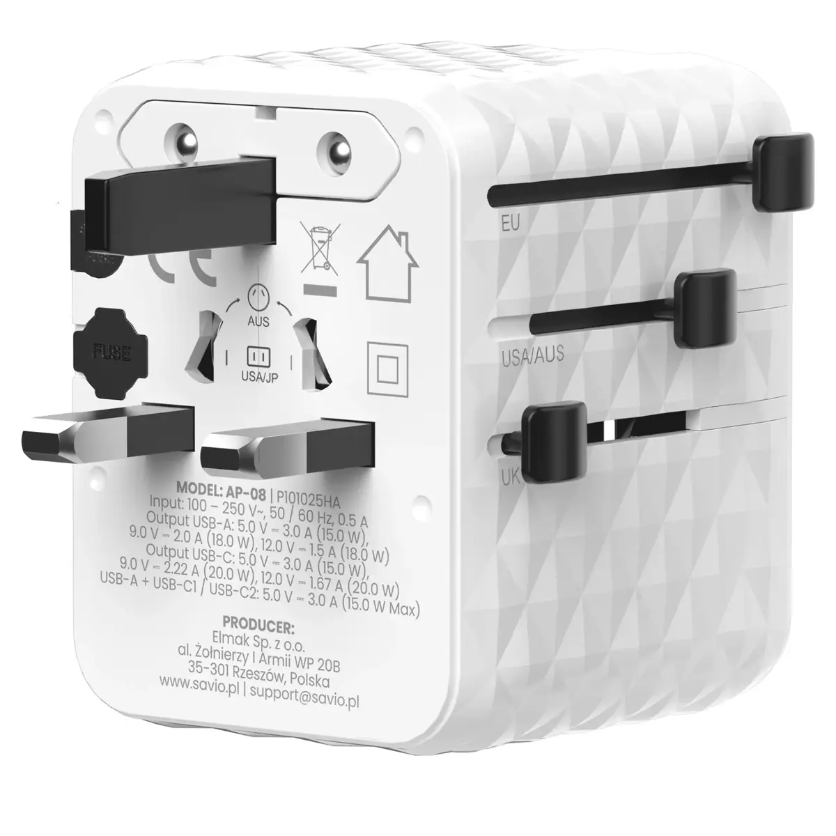 Adapteris SAVIO AP-08 20 W Photo 2