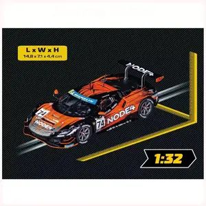 Slot car CARRERA Ferrari 296 GT3 Kessel Racing No.74 for Digital 132 system
