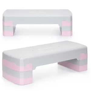 Exercise stepper Springos ACT0040 — 3-height aerobic step (10/15/20 cm), max load 350 kg, anti-slip surface