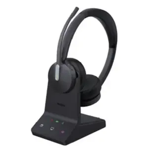 Austiņas-ar-Garnitūru Yealink WH64 Dual — vadu un bezvadu (Bluetooth), supraaurālas, galvas siksna, darbības rādiuss 50 m, melnas