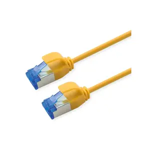 Patch Cord ROLINE Cat.6A (Class EA) S/FTP, LSOH, Slim, PoE, RJ-45–RJ-45, 2 m, yellow