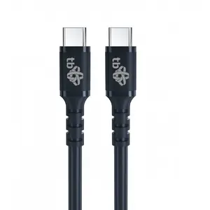 TB USB-C — USB-C kabelis 50 cm silikona melns USB 2.0