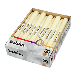 Table candle 1 pc. bolsius 245×24 mm beige
