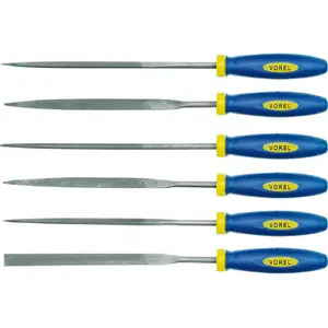 Hand file/rasp Vorel 25351, length 140 mm, pack of 6
