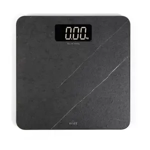 Electronic personal scale WITT 61650016 Square Grey — max 180 kg, 50 g accuracy, AAA battery