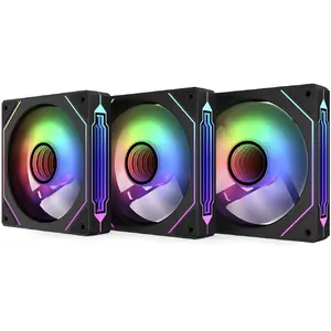 KRUX Corvus 120 ARGB fan 3-pack — 120mm case cooling fans with ARGB lighting (KRXE007)