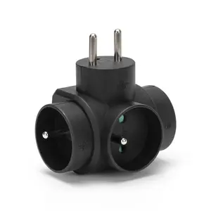 Power extension MONTIS MT028-BK — triple AC outlet with grounding, 3 sockets, 230 V, 50 Hz, black