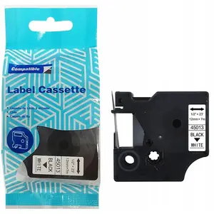 Label tape Dymo D1 45013 12mm x 7m black on white replacement