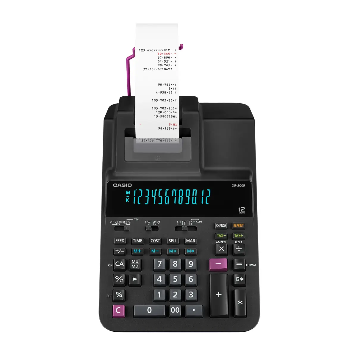Casio DR-200R-BK Printing Calculator Photo 2
