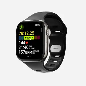 Watch band Nomad Tempo Band Black Rubber, 18 mm width, fits wrists 135–175 mm