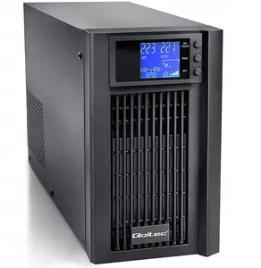 UPS QOLTEC Pure Sine Wave 2 kVA 1600 W ar AVR un LCD displeju
