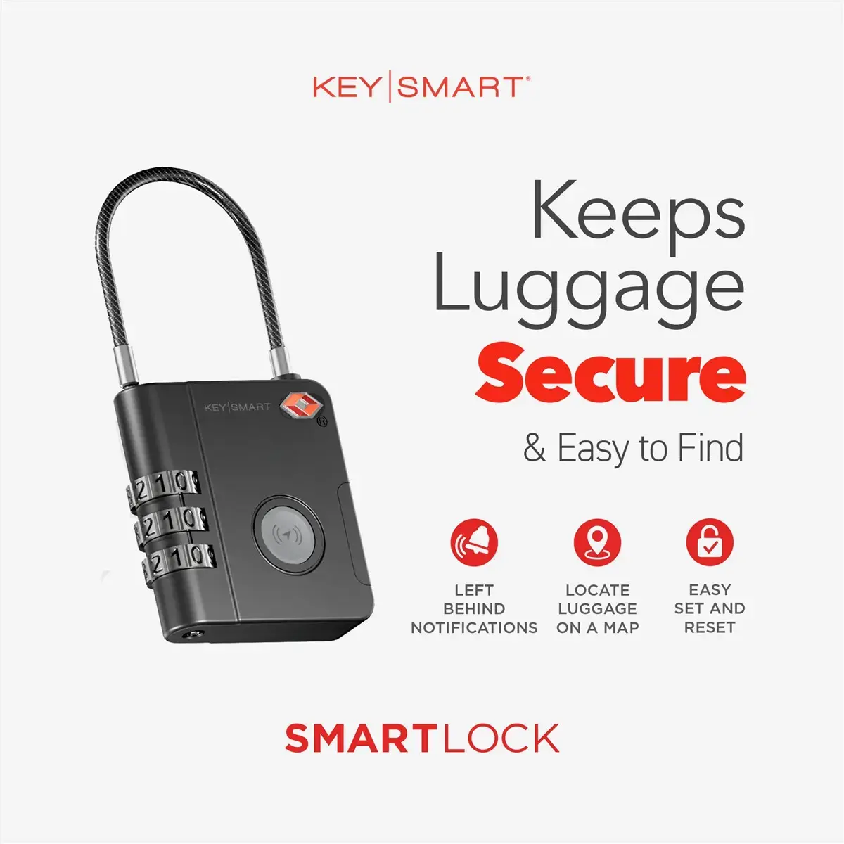 KeySmart Travel Smartlock KS520-BLK Photo 3