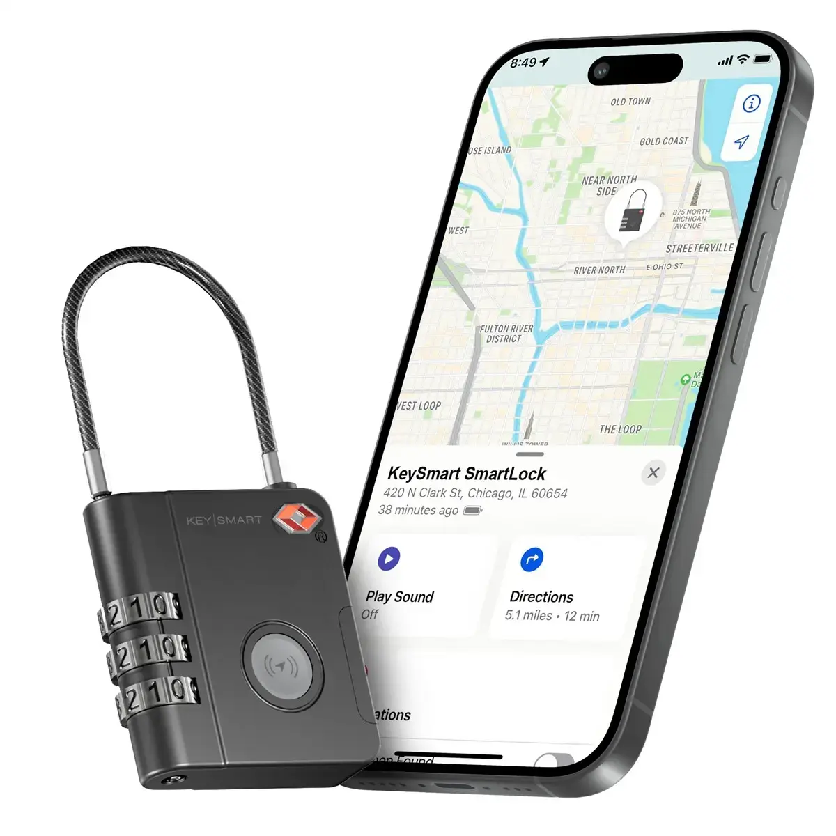 KeySmart Travel Smartlock KS520-BLK Photo 5