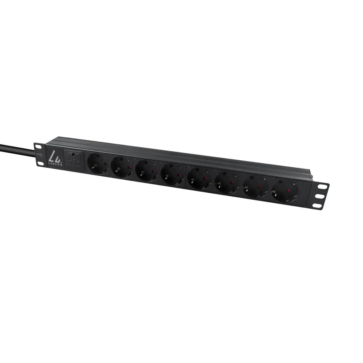 Lanview LVR-2MSCH-SPD-SCH8 БРП 1U 8 розеток Photo 2