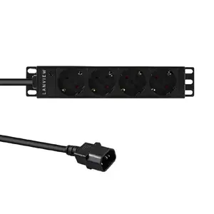 Rack PDU Lanview LVR-2MSCH-SCH-C13-4 — Lanview power distribution unit model LVR-2MSCH-SCH-C13-4