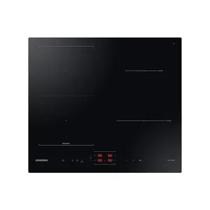 Встраиваемая индукционная варочная панель Samsung NZ8500BM чёрная, 4 зоны, сенсорное управление, передние кнопки, 590×520×48 мм