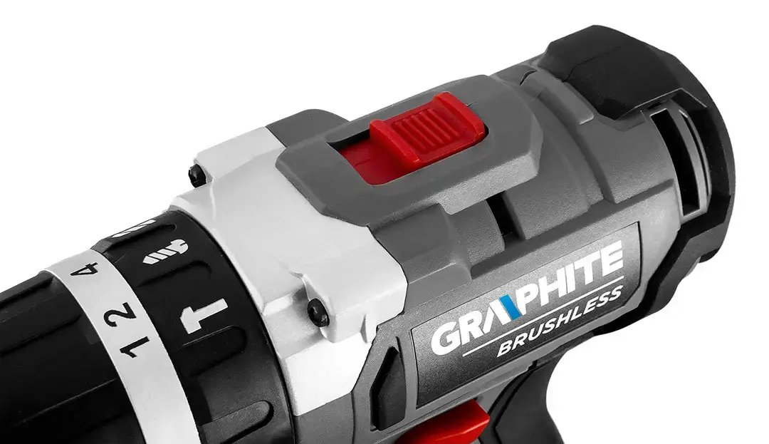 Аккумуляторная бесщеточная дрель GRAPHITE 58G020 с литий-ионным аккумулятором 18 В 2 Ач в комплекте, диаметр сверления 13 мм. Photo 6