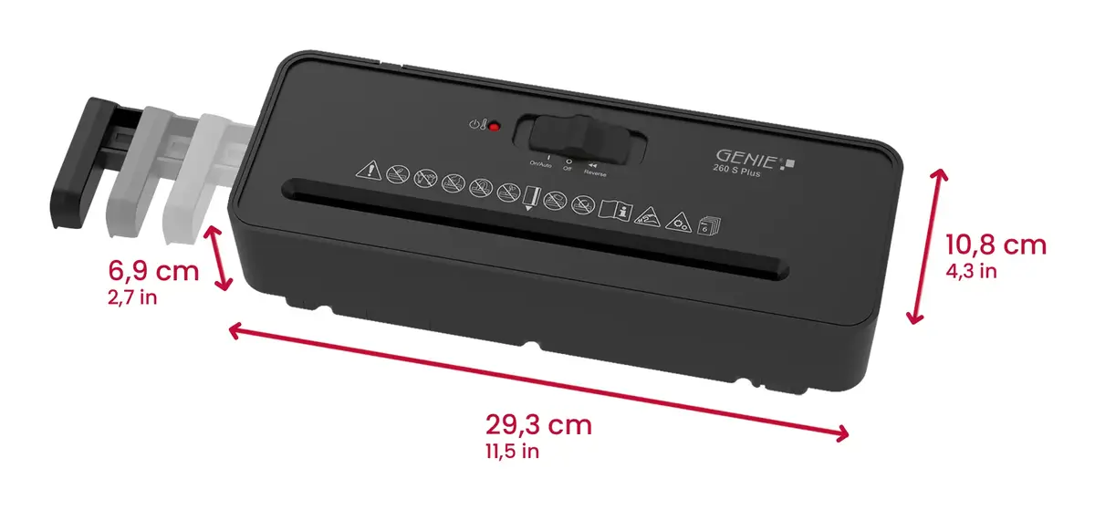 Dokumentu smalcinātājs Genie 260 S Plus Photo 4